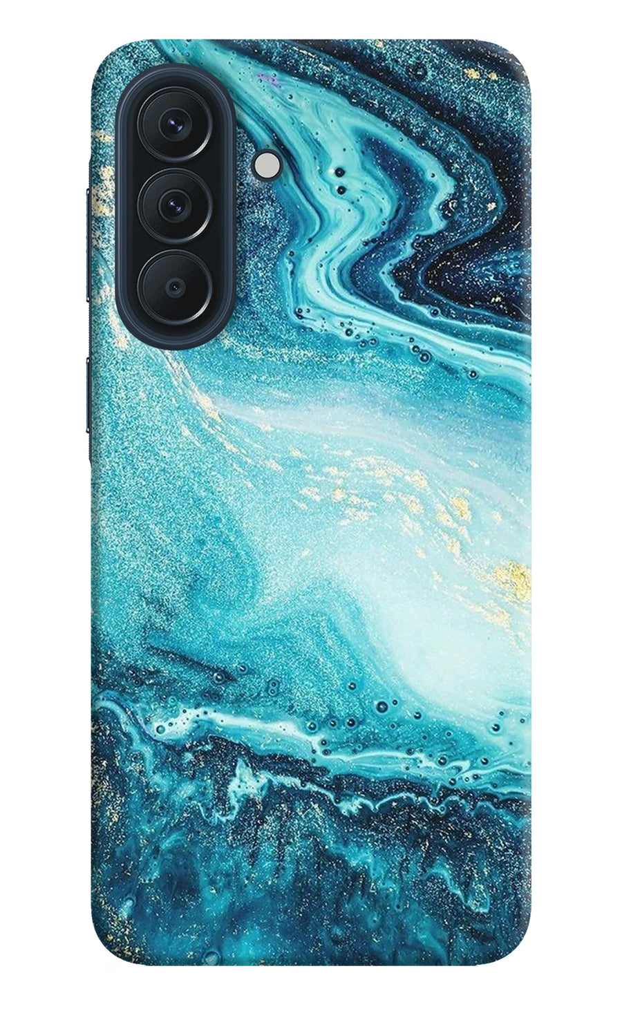 Blue Glitter Marble Samsung A57 5G Back Cover, Hard case