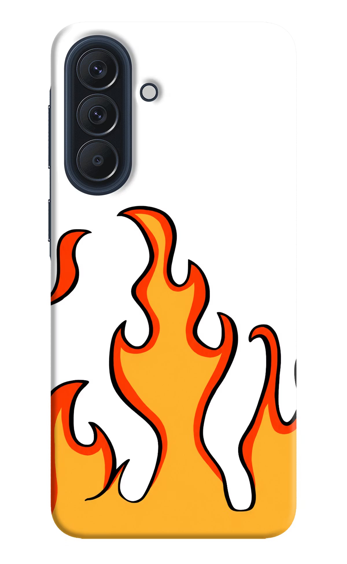 Fired Up – White Samsung A57 5G Back Cover