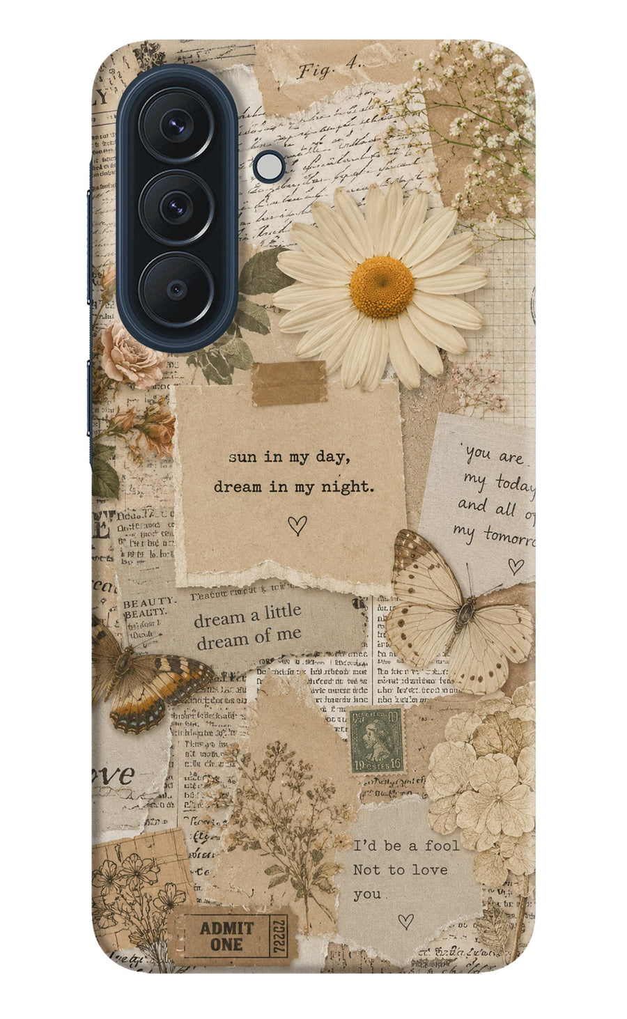 Vintage case Samsung A57 5G Back Cover, Hard case