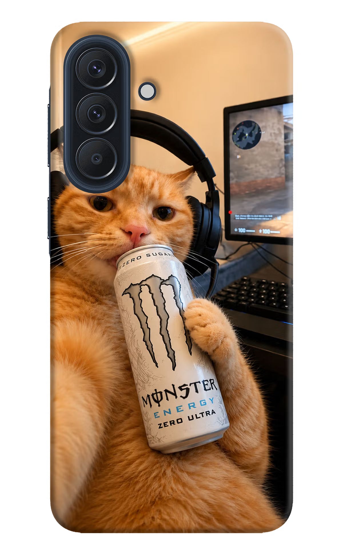 Gamer Cat Energy Samsung A57 5G Back Cover