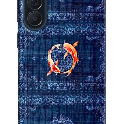 Koi Blue Samsung A57 5G Hard Case Back Cover by Casekaro