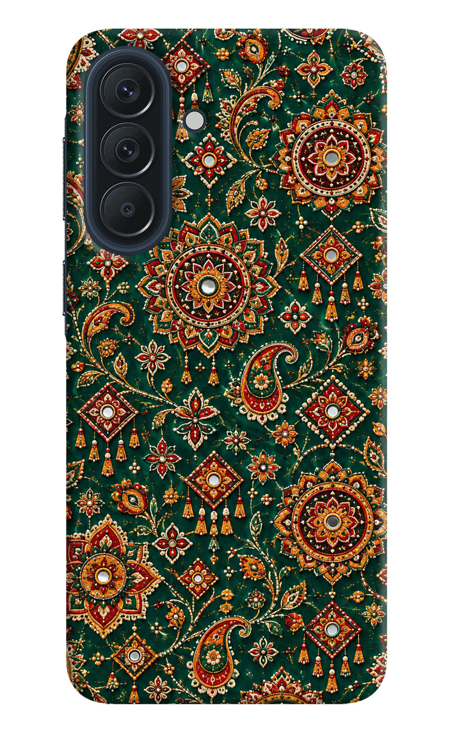Green Pataka Samsung A57 5G Back Cover, Hard case