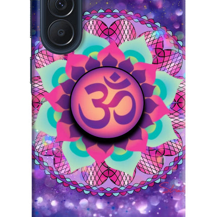 Om Purple Samsung A57 5G Pop Case by Casekaro