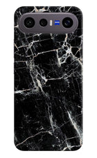Black Marble Texture Vivo X300 FE 5G Hard Case Back Cover by Casekaro