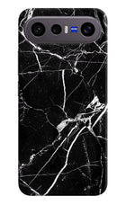 Black Marble Pattern Vivo X300 FE 5G Hard Case Back Cover by Casekaro