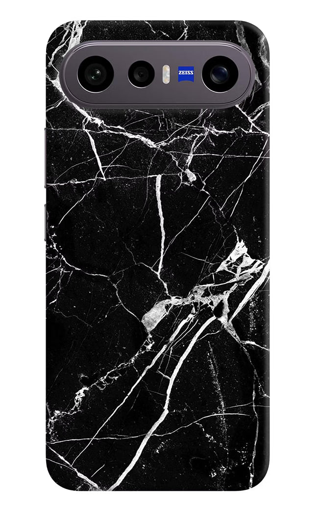 Black Marble Pattern Vivo X300 FE 5G Hard Case Back Cover by Casekaro