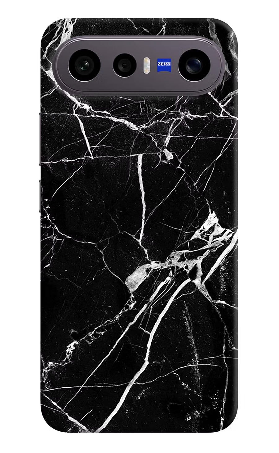 Black Marble Pattern Vivo X300 FE 5G Back Cover, Hard case
