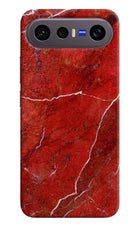 Red Marble Design Vivo X300 FE 5G Hard Case Back Cover by Casekaro