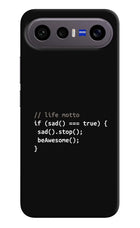 Life Motto Code Vivo X300 FE 5G Hard Case Back Cover by Casekaro