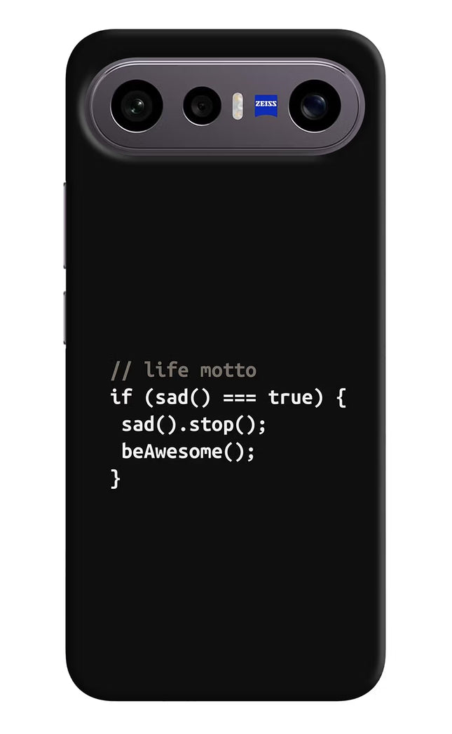 Life Motto Code Vivo X300 FE 5G Hard Case Back Cover by Casekaro