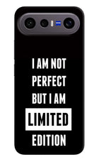 I Am Not Perfect But I Am Limited Edition Vivo X300 FE 5G Hard Case Back Cover by Casekaro