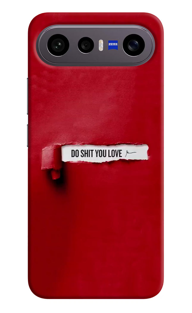Do Shit You Love Vivo X300 FE 5G Hard Case Back Cover by Casekaro