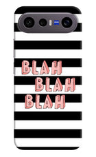 Blah Blah Blah Vivo X300 FE 5G Hard Case Back Cover by Casekaro