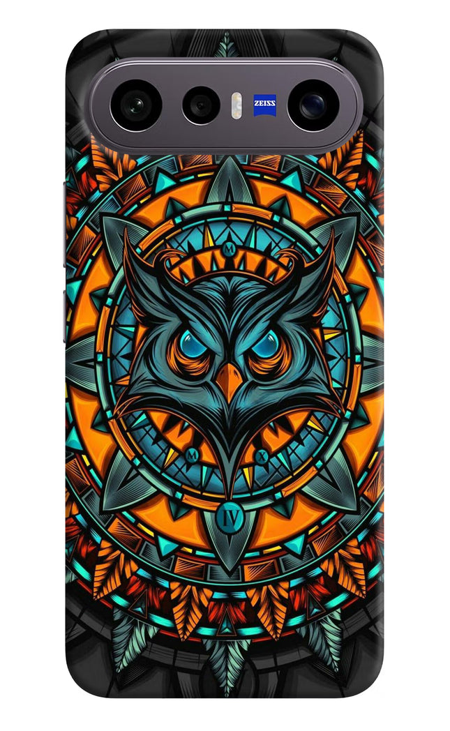 Angry Owl Art Vivo X300 FE 5G Hard Case Back Cover by Casekaro