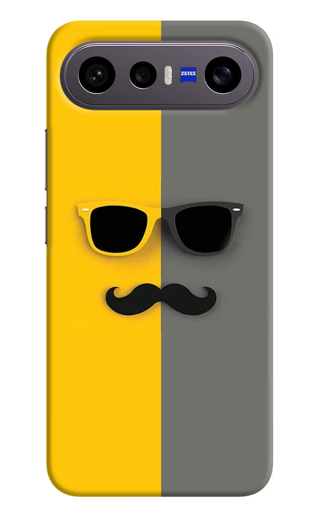 Sunglasses with Mustache Vivo X300 FE 5G Hard Case Back Cover by Casekaro