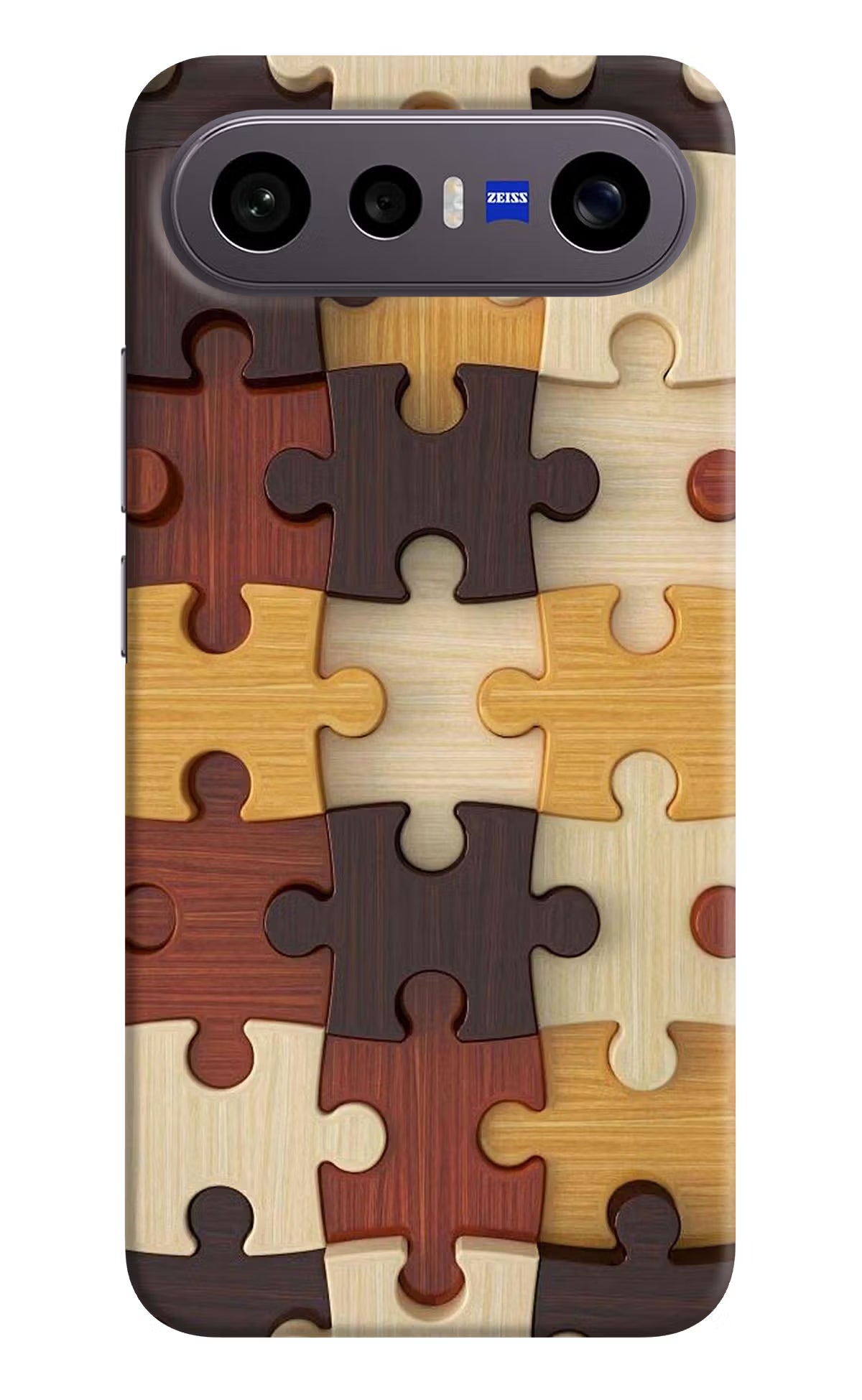 Wooden Puzzle Vivo X300 FE 5G Back Cover