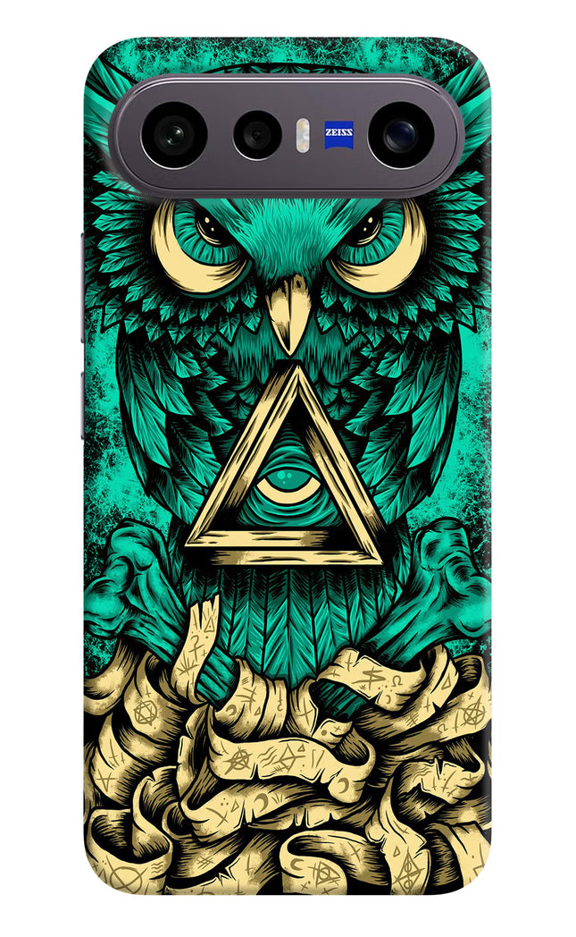 Green Owl Vivo X300 FE 5G Hard Case Back Cover by Casekaro