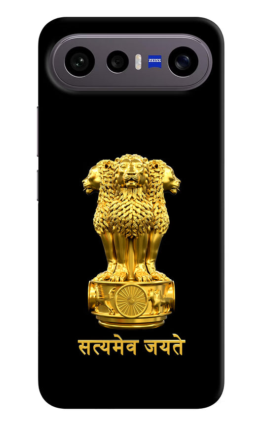 Satyamev Jayate Golden Vivo X300 FE 5G Hard Case Back Cover by Casekaro