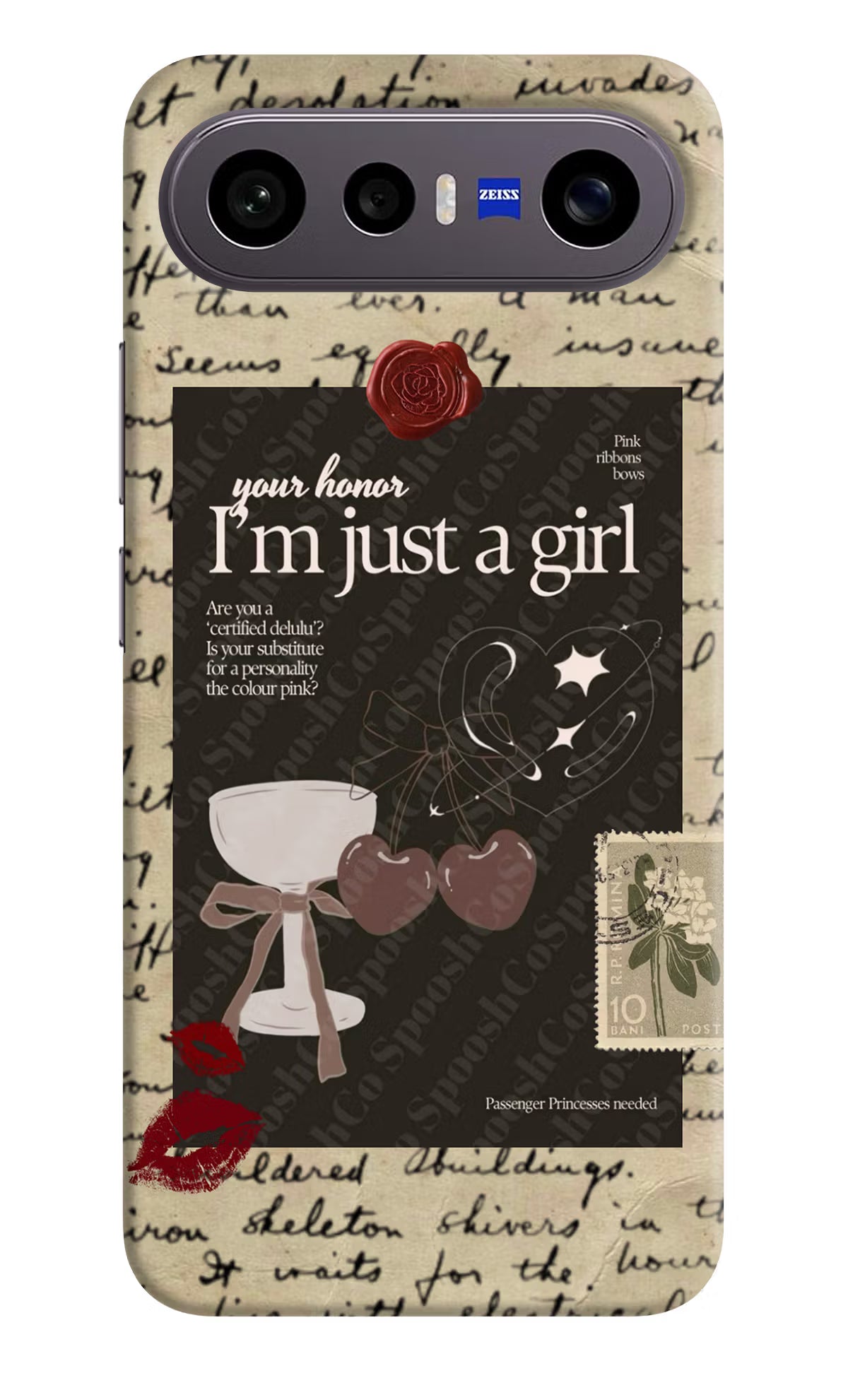 I am just a girl Vivo X300 FE 5G Back Cover