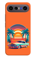 Palm Drive 80s Vivo X300 FE 5G Hard Case Back Cover by Casekaro
