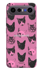 Pink Cats Vivo X300 FE 5G Hard Case Back Cover by Casekaro