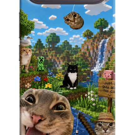 Minecraft Cat Chaos Vivo X300 FE 5G Hard Case Back Cover by Casekaro