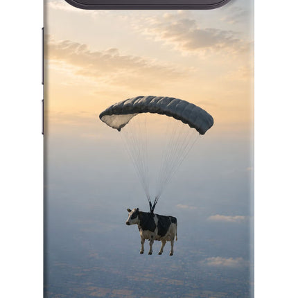 Skydiving Cow Vivo X300 FE 5G Hard Case Back Cover by Casekaro