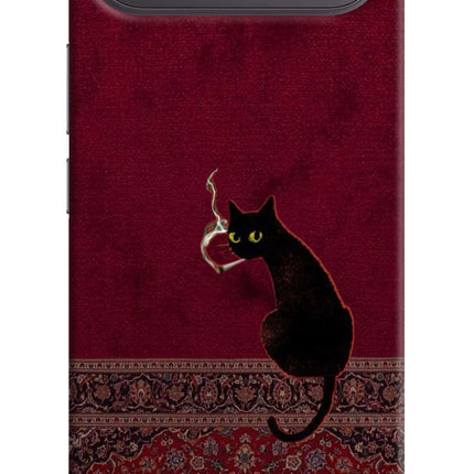 Midnight Cat Vivo X300 FE 5G Hard Case Back Cover by Casekaro
