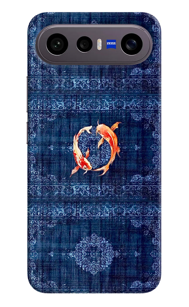 Koi Blue Vivo X300 FE 5G Hard Case Back Cover by Casekaro