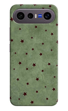 Green Stars Vivo X300 FE 5G Hard Case Back Cover by Casekaro