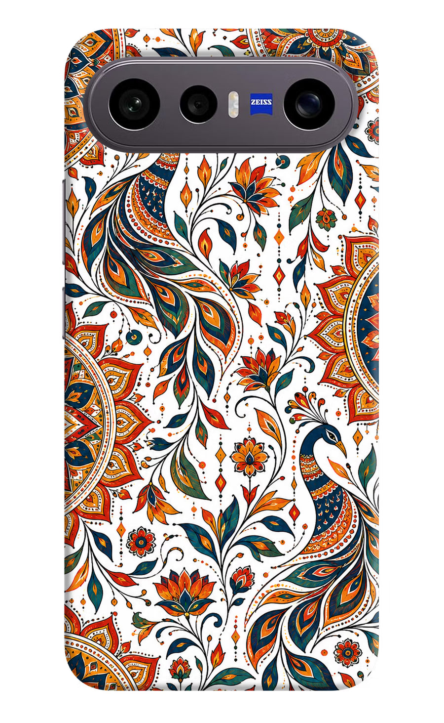 White Mayura Vivo X300 FE 5G Back Cover, Hard case