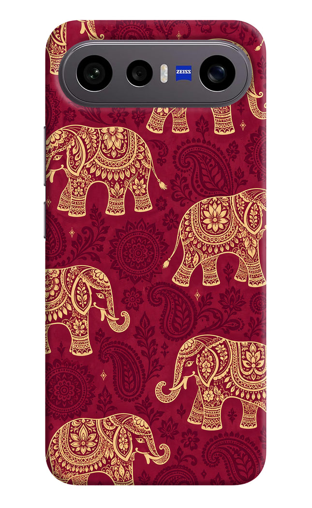 Maroon Elephant Vivo X300 FE 5G Hard Case Back Cover by Casekaro