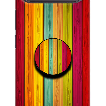 Multicolor Wooden Vivo X300 FE 5G Pop Case by Casekaro