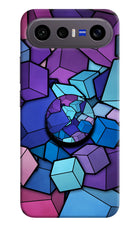 Cubic Abstract Vivo X300 FE 5G Pop Case by Casekaro