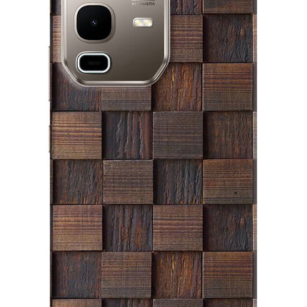 Wooden Cube Design Infinix Note 50s 5G Plus Hard Case Back Cover by Casekaro