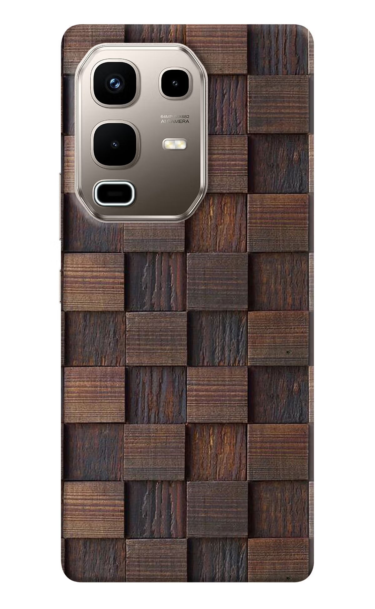 Wooden Cube Design Infinix Note 50s 5G Plus Back Cover