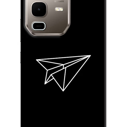 Paper Plane White Infinix Note 50s 5G Plus Hard Case Back Cover by Casekaro