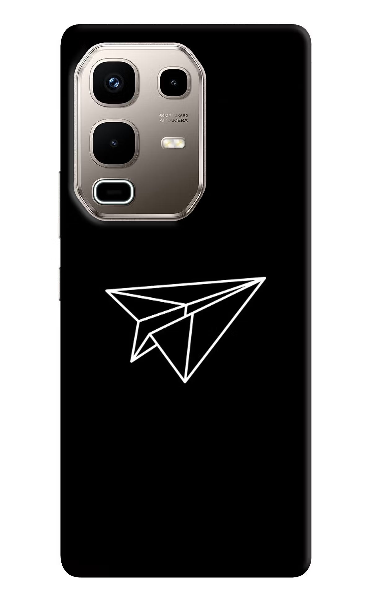 Paper Plane White Infinix Note 50s 5G Plus Back Cover