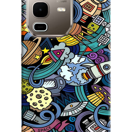 Space Abstract Infinix Note 50s 5G Plus Hard Case Back Cover by Casekaro