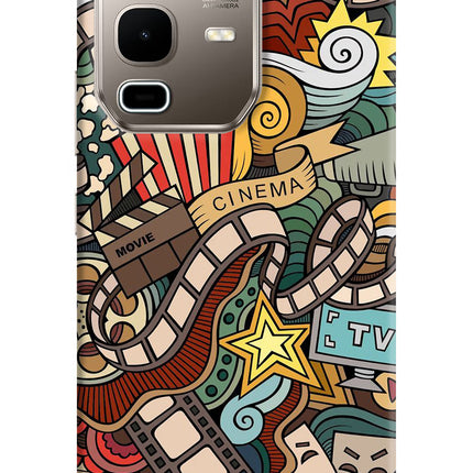 Cinema Abstract Infinix Note 50s 5G Plus Hard Case Back Cover by Casekaro