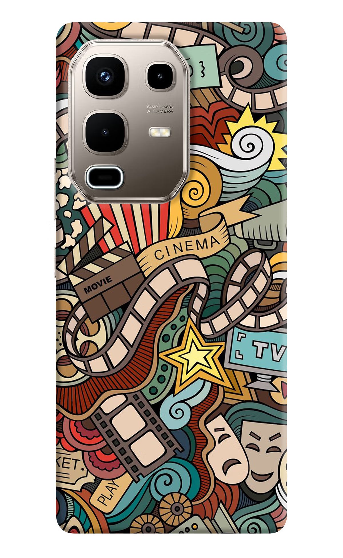 Cinema Abstract Infinix Note 50s 5G Plus Back Cover
