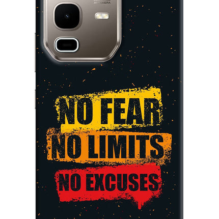 No Fear No Limits No Excuse Infinix Note 50s 5G Plus Hard Case Back Cover by Casekaro