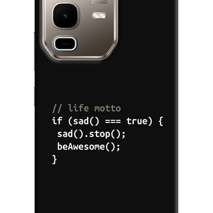Life Motto Code Infinix Note 50s 5G Plus Hard Case Back Cover by Casekaro