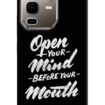 Open Your Mind Before Your Mouth Infinix Note 50s 5G Plus Hard Case Back Cover by Casekaro