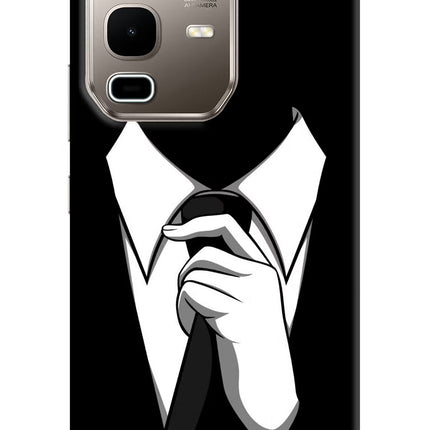 Black Tie Infinix Note 50s 5G Plus Hard Case Back Cover by Casekaro