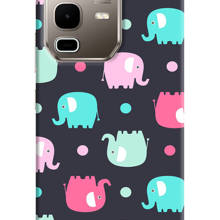 Elephants Infinix Note 50s 5G Plus Hard Case Back Cover by Casekaro