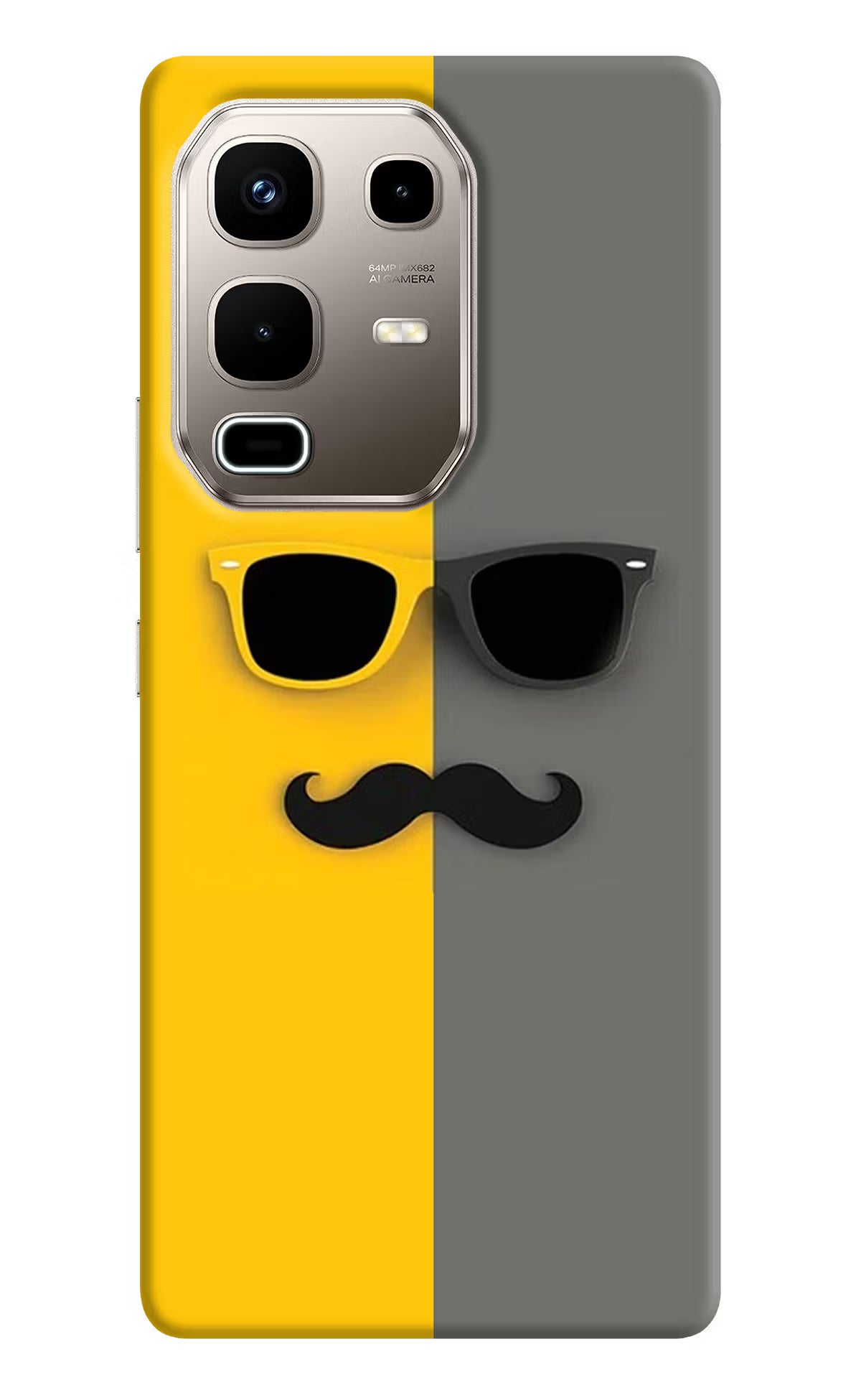Sunglasses with Mustache Infinix Note 50s 5G Plus Back Cover