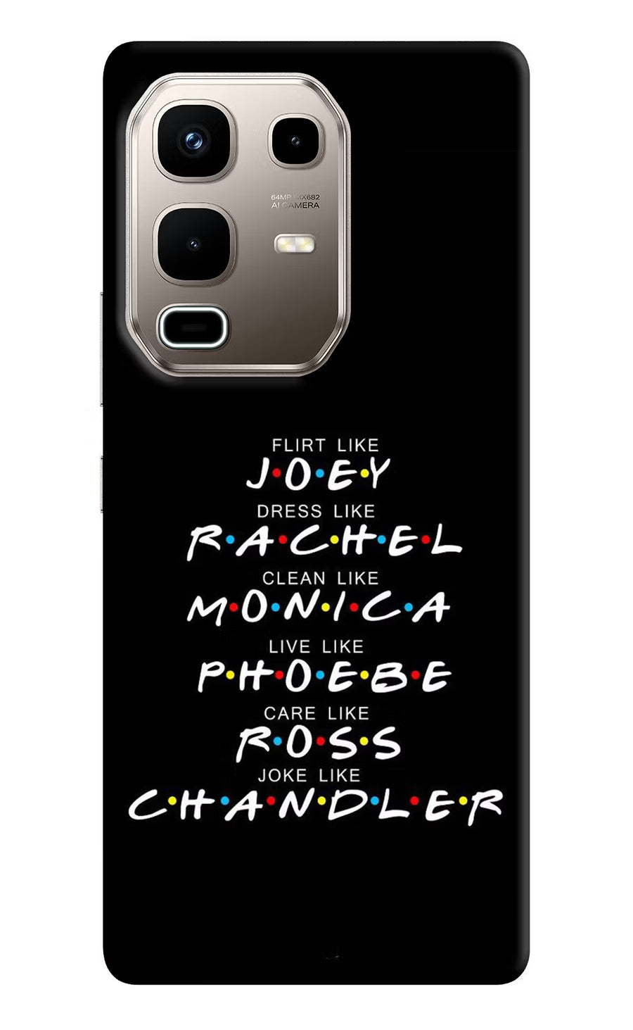 FRIENDS Character Infinix Note 50s 5G Plus Back Cover, Hard case