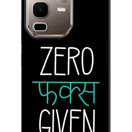 Zero Fucks Given Infinix Note 50s 5G Plus Hard Case Back Cover by Casekaro