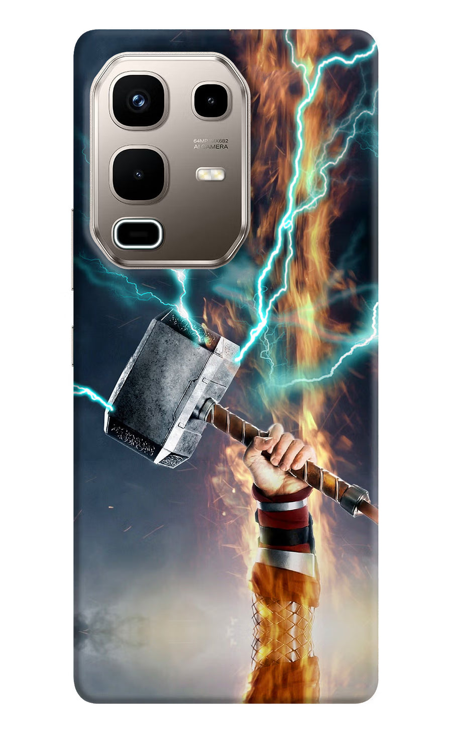 Thor Hammer Mjolnir Infinix Note 50s 5G Plus Back Cover, Hard case